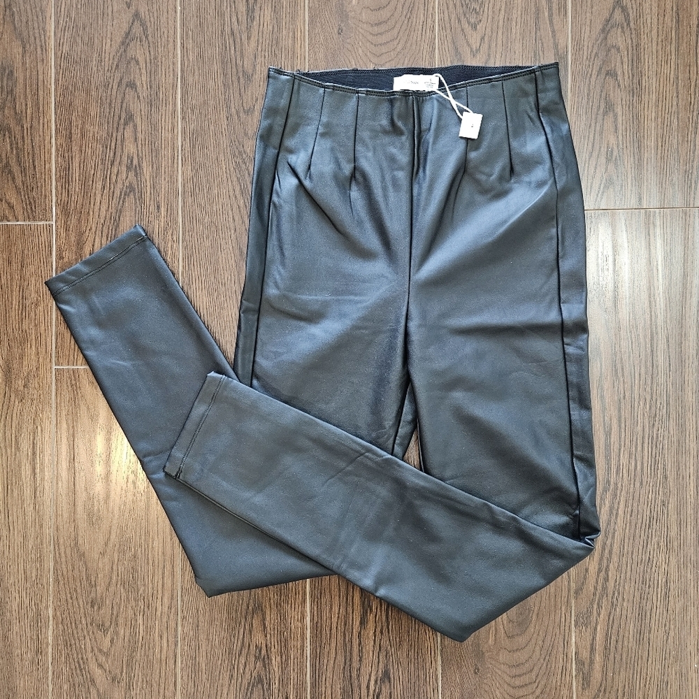 Gentle Fawn Faux Leather Leggings Black Size Small NWOT